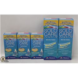 5 BOXES OF SOLO CARE AQUA ALL-IN-ONE SOLUTION