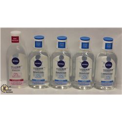 5 BOTTLES OF NIVEA MICELLAR WATER MAKE-UP REMOVER