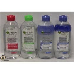 4 BOTTLES OF GARNIER MICELLAR WATER MAKE-UP