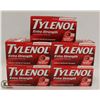 Image 1 : 5 BOXES OF TYLENOL EXTRA STRENGTH TABLETS