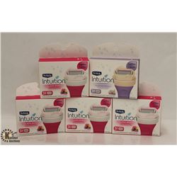 5 BOXES OF SCHICK INTUITION FOR WOMEN RAZOR