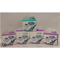 5 BOXES OF SCHICK HYDRO SILK FOR WOMEN RAZOR