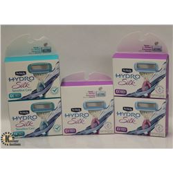 5 BOXES OF SCHICK HYDRO SILK FOR WOMEN RAZOR