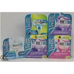 5 BOXES OF GILLETTE VENUS RAZOR CARTRIDGES