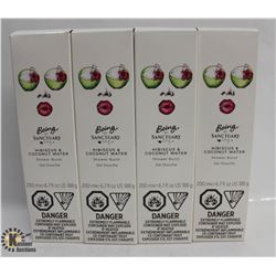 4 BOXES OF SANCTUARY SPA SHOWER BURST HIBISCUS