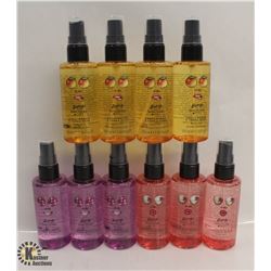 10 BOTTLES OF SANCTUARY SPA BODY MISTS