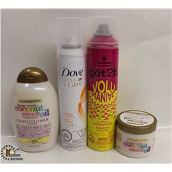 BAG OF ASSORTED HAIR CARE PRODUCTS INCL. GOT 2B