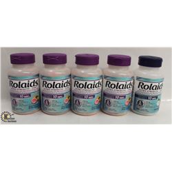 5 BOTTLES OF ROLAIDS ANTACIDS