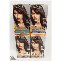 4 BOXES OF L'ORÉAL FERIA HAIR COLOUR