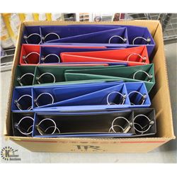 LOT OF 17 HILROY 2 INCH 3 RING BINDERS
