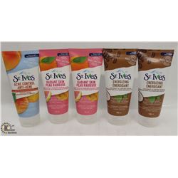 BAG OF ASSORTED ST. IVES FACE SCRUBS