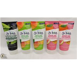 BAG OF ASSORTED ST. IVES FACE SCRUBS