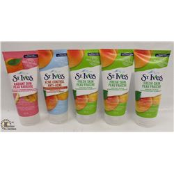 BAG OF ASSORTED ST. IVES FACE SCRUBS