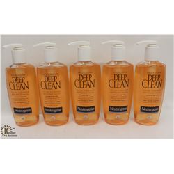 5 BOTTLES OF NEUTROGENA DEEP CLEAN FACIAL