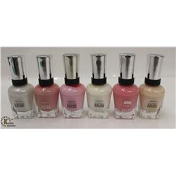 6 BOTTLES OF ASSORTED COLOR SALLY HANSEN COMPLETE