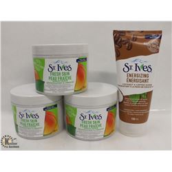 BAG OF ASSORTED ST. IVES FACE SCRUBS