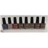 Image 1 : 8 BOTTLES OF ASSORTED COLOR CND VINYLUX WEEKLY