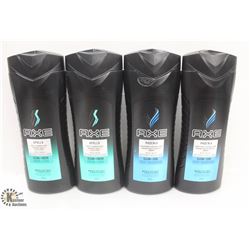 4 BOTTLES OF AXE BODY WASH