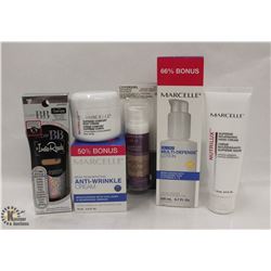 BAG OF ASSORTED SKIN CARE & COSMETIC PRODUCTS