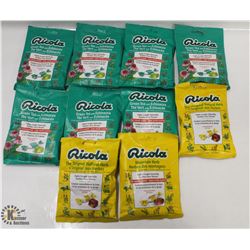 10 BAGS OF RICOLA THROAT LOZENGES