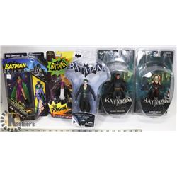 LOT OF ASSORTED BATMAN DCUNIVERSE ACTION FIGURES