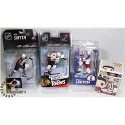 LOT OF HOCKEY ACTION FIGURE COLLECTIBLES.