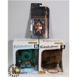LOT OF 3 STAR WARS COLLECTIBLES.