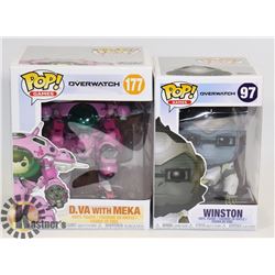 LOT OF 2 OVERWATCH FUNKOPOP COLLECTIBLES.