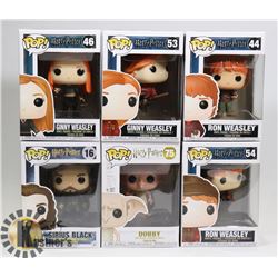 LOT OF 6 ASSORTED FUNKO POP VINYL FIGURES.