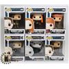Image 1 : LOT OF 6 ASSORTED FUNKO POP VINYL FIGURES.