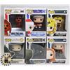 Image 1 : LOT OF 6 ASSORTED FUNKO POP VINYL FIGURES.