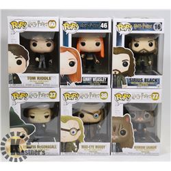 LOT OF 6 ASSORTED FUNKO POP VINYL FIGURES.