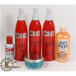 LOT OF HAIR PASTE AND HOLD PRODUCTS.