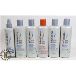 LOT OF SHAMPOO AND CONDITIONER.