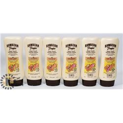 LOT OF HAWAIIAN TROPIC 15-30 FPS SUNSCREEN.