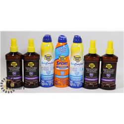 LOT OF ASSORTED SUNSCREEN.