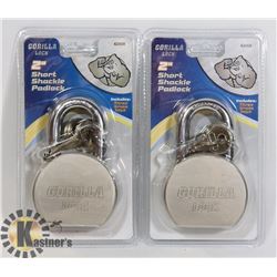 SET OF 2 SEALED GORILLA LOCKS 2 7/8"