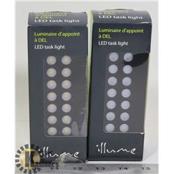 SET OF 2 NEW ILLUME LED ACCENT TASK LIGHTS