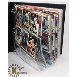 MIXED LOT OF 180 COLLECTIBLE HOCKEY CARDS IN BINDER