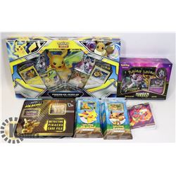 LOT OF 6 POKÉMON GX COLLECTORS BOX, THEME DECKS