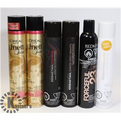 LOT OF ASSORTED HAIR SPRAY.