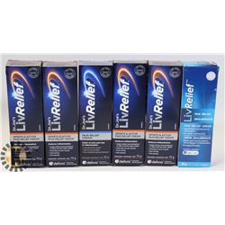 LOT OF 5 LIVRELIEF CHRONIC PAIN CREAM