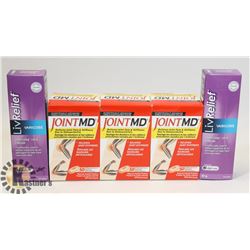 LOT OF JOINT PAIN RELIEF TABLETS AND CREAM.