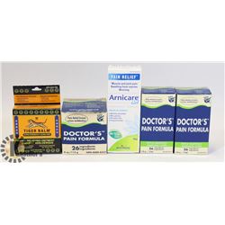 LOT OF ASSORTED PAIN RELIEF PRODUCT