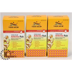 LOT OF 3 TIGER BALM ARTHRITIS RUB