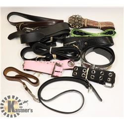 BOX W/13 MEN'S & LADIES BELTS - GENERAL,