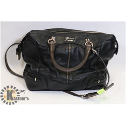 AUTHENTIC BLACK & BROWN LEATHER GUESS