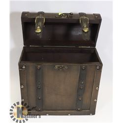 3-BOTTLE WOOD WINE STORAGE BOX