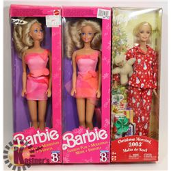 LOT OF 3 BARBIES