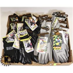 LOT OF ASSORTED WORK GLOVES.